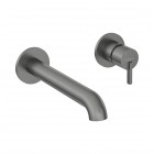 Deante Silia bateria umywalkowa podtynkowa wylewka 22,3 cm titanium BQS_D54L