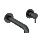 Deante Silia bateria umywalkowa podtynkowa wylewka 22,3 cm czarny mat BQS_N54L