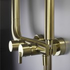 Deante Silia zestaw natryskowy z deszczownicą złoty szczotkowany NQS_R4XM