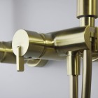 Deante Silia zestaw natryskowy z deszczownicą złoty szczotkowany NQS_R4XM