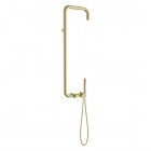 Deante Silia zestaw natryskowy z deszczownicą złoty szczotkowany NQS_R4XM