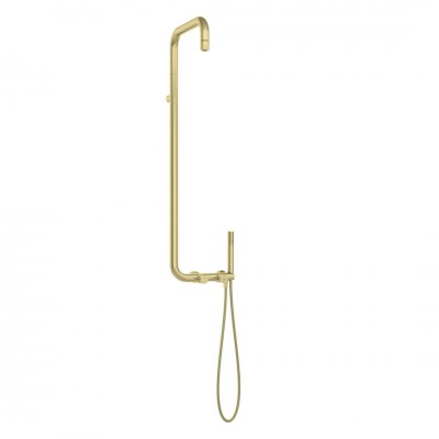 Deante Silia zestaw natryskowy z deszczownicą złoty szczotkowany NQS_R4XM