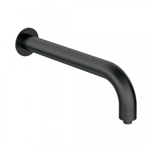 Deante Silia wylewka wannowa ścienna 38,2 cm czarny mat NQS_N41K