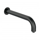 Deante Silia wylewka wannowa ścienna 38,2 cm czarny mat NQS_N41K