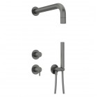 Deante Silia zestaw prysznicowy podtynkowy titanium NQS_D9XK