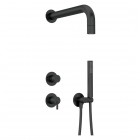 Deante Silia zestaw prysznicowy podtynkowy czarny mat NQS_N9XK