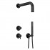 Deante Silia zestaw prysznicowy podtynkowy czarny mat NQS_N9XK