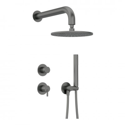 Deante Silia zestaw prysznicowy podtynkowy titanium NQS_D9YK Deante Silia zestaw prysznicowy podtynkowy titanium NQS_D9YK