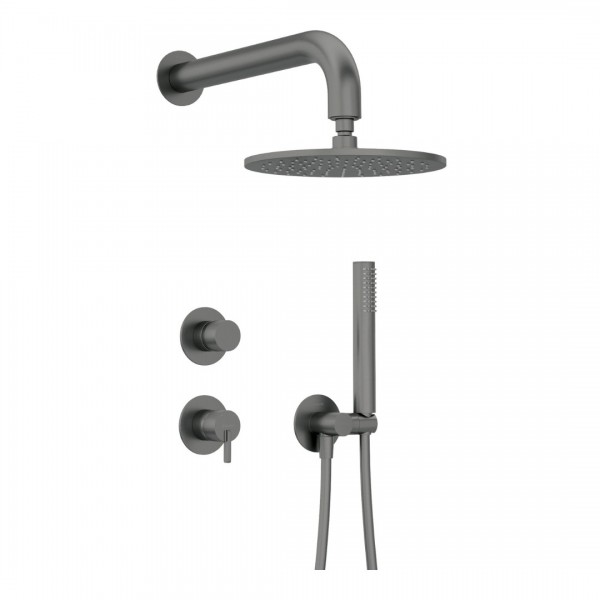 Deante Silia zestaw prysznicowy podtynkowy titanium NQS_D9YK