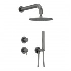 Deante Silia zestaw prysznicowy podtynkowy titanium NQS_D9YK
