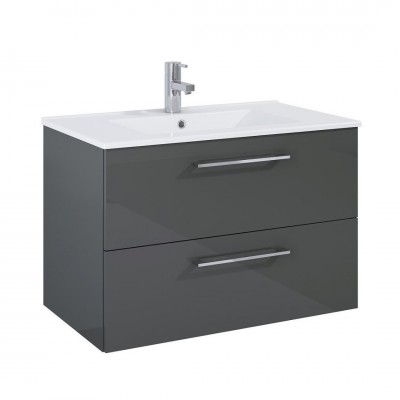 Elita Meble Roma Plus zestaw łazienkowy 80 cm umywalka z szafką antracyt 5110012