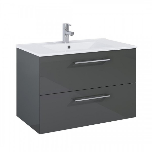 Elita Meble Roma Plus zestaw łazienkowy 80 cm umywalka z szafką antracyt 5110012