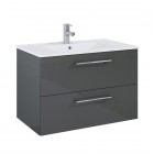 Elita Meble Roma Plus zestaw łazienkowy 80 cm umywalka z szafką antracyt 5110012