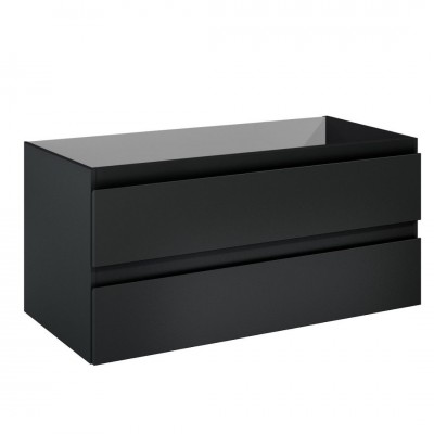 Oltens Vernal szafka 100 cm podumywalkowa wisząca czarny mat 60002300