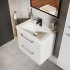 Elita Meble Roma Plus Compact zestaw łazienkowy 50 cm umywalka z szafką biały połysk 167456