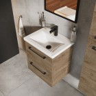 Elita Meble Roma Plus Compact zestaw łazienkowy 50 cm umywalka z szafką dąb canela 167620