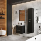 Elita Meble Roma Plus Compact zestaw łazienkowy 50 cm umywalka z szafką czarny mat 168518