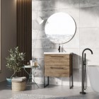 Elita Meble Roma Plus Compact zestaw łazienkowy 60 cm umywalka z szafką dąb canela 167621