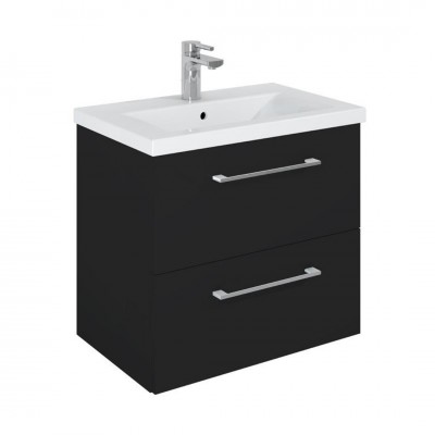 Elita Meble Roma Plus Compact zestaw łazienkowy 60 cm umywalka z szafką czarny mat 168519