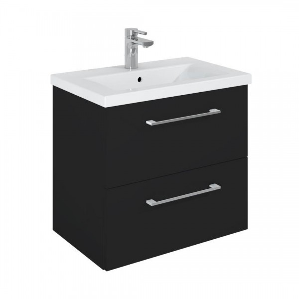 Elita Meble Roma Plus Compact zestaw łazienkowy 60 cm umywalka z szafką czarny mat 168519