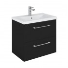 Elita Meble Roma Plus Compact zestaw łazienkowy 60 cm umywalka z szafką czarny mat 168519