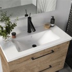 Elita Meble Roma Plus Compact zestaw łazienkowy 80 cm umywalka z szafką dąb canela 167622