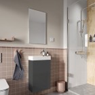 Elita Meble Young Basic Anthracite umywalka z szafką 40 cm 166042