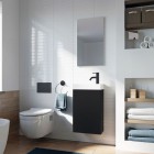 Elita Meble Young Basic umywalka z szafką 40 cm czarny mat 168996