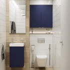 Elita Meble Young Basic umywalka z szafką 40 cm niebieski mat 168994