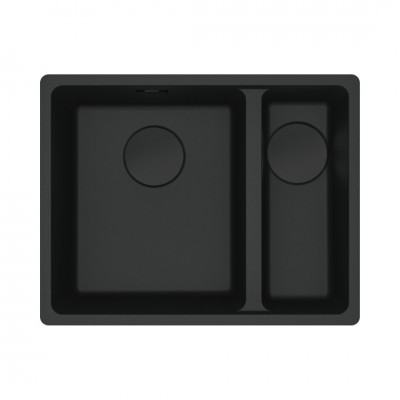 Franke Maris MRG 160-34-15SBR zlewozmywak 55,3x43,3 cm Fragranit+ czarny mat 125.0697.755
