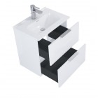 Elita Meble Street Plus zestaw łazienkowy 50 cm umywalka z szafką biały połysk 166283