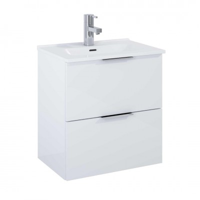 Elita Meble Street Plus zestaw łazienkowy 50 cm umywalka z szafką biały połysk 166283