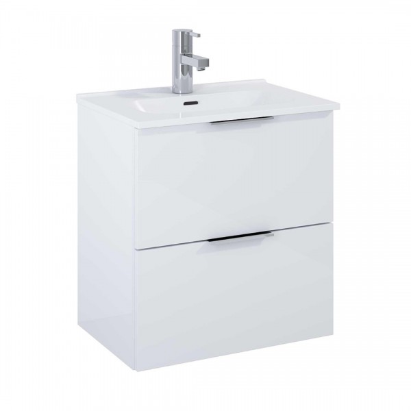 Elita Meble Street Plus zestaw łazienkowy 50 cm umywalka z szafką biały połysk 166283