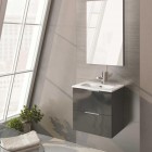 Elita Meble Street Plus zestaw łazienkowy 50 cm umywalka z szafką antracyt 166285