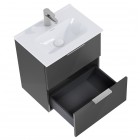 Elita Meble Street Plus zestaw łazienkowy 50 cm umywalka z szafką antracyt 166285