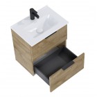 Elita Meble Street Plus zestaw łazienkowy 50 cm umywalka z szafką dąb canela 168903