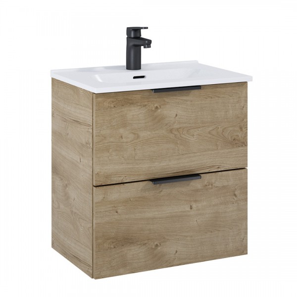 Elita Meble Street Plus zestaw łazienkowy 50 cm umywalka z szafką dąb canela 168903