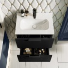 Elita Meble Street Plus zestaw łazienkowy 50 cm umywalka z szafką czarny mat 168902