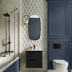 Elita Meble Street Plus zestaw łazienkowy 50 cm umywalka z szafką czarny mat 168902