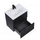 Elita Meble Street Plus zestaw łazienkowy 50 cm umywalka z szafką czarny mat 168902