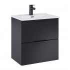 Elita Meble Street Plus zestaw łazienkowy 50 cm umywalka z szafką czarny mat 168902