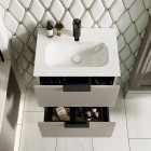 Elita Meble Street Plus zestaw łazienkowy 50 cm umywalka z szafką beżowy mat 168900