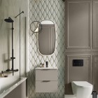 Elita Meble Street Plus zestaw łazienkowy 50 cm umywalka z szafką beżowy mat 168900