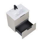 Elita Meble Street Plus zestaw łazienkowy 50 cm umywalka z szafką beżowy mat 168900