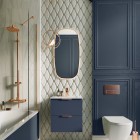 Elita Meble Street Plus zestaw łazienkowy 50 cm umywalka z szafką granatowy mat 168899