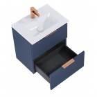Elita Meble Street Plus zestaw łazienkowy 50 cm umywalka z szafką granatowy mat 168899