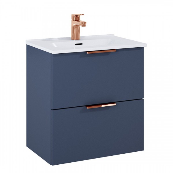 Elita Meble Street Plus zestaw łazienkowy 50 cm umywalka z szafką granatowy mat 168899