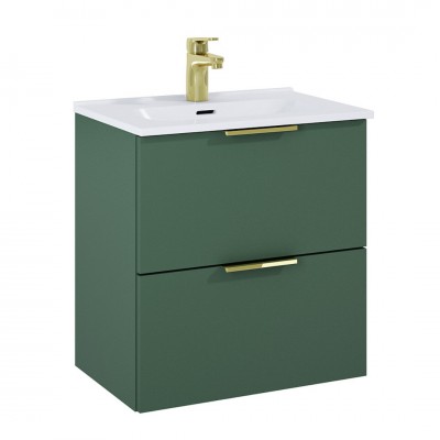 Elita Meble Street Plus zestaw łazienkowy 50 cm umywalka z szafką zielony mat 168898