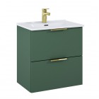 Elita Meble Street Plus zestaw łazienkowy 50 cm umywalka z szafką zielony mat 168898