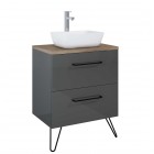 Elita Meble Futuris Anthracite szafka podumywalkowa szer. 70 cm 167223